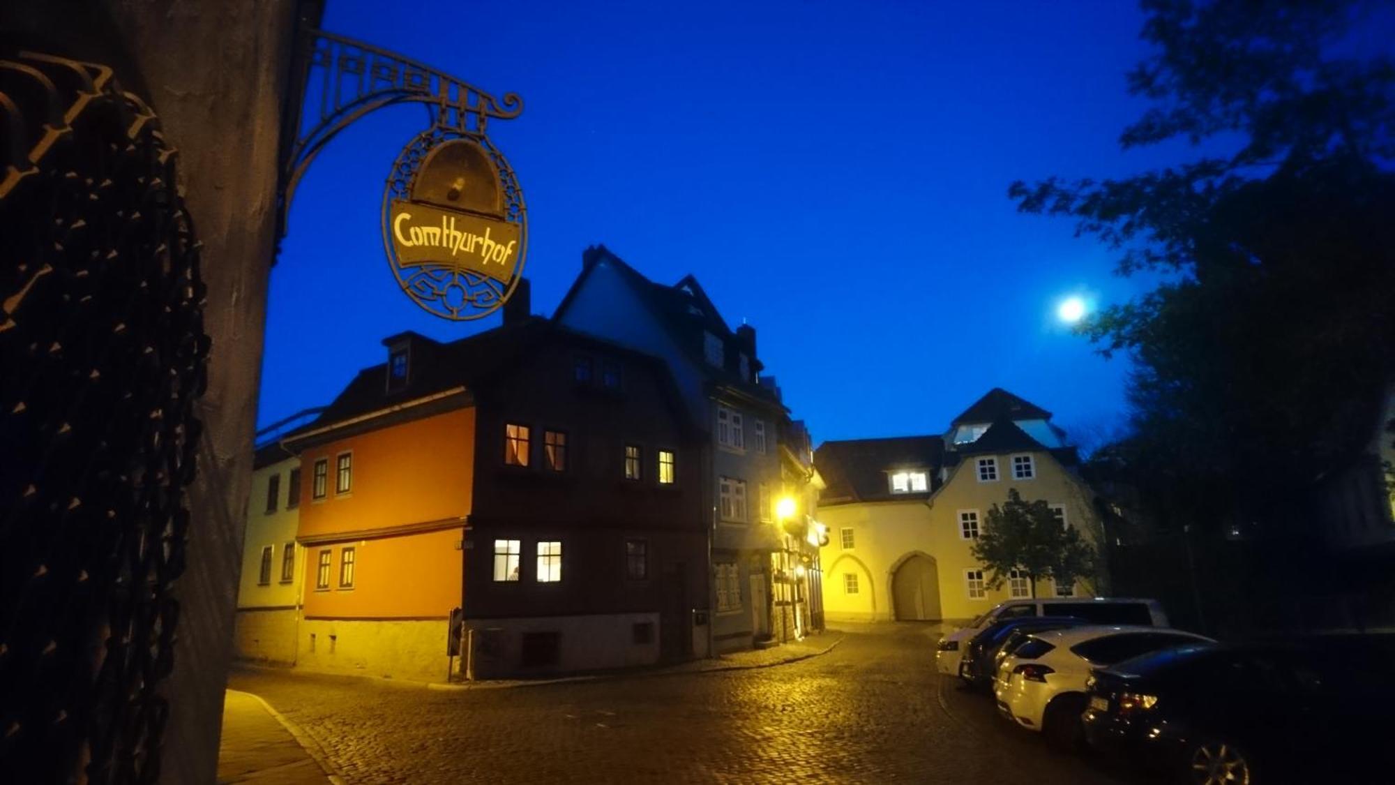 Ferienwohnung Haus zum kleinen Helm Erfurt Exterior foto