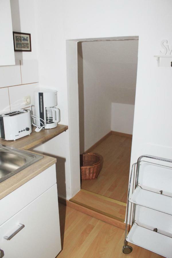 Ferienwohnung Haus zum kleinen Helm Erfurt Exterior foto